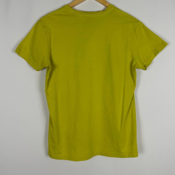 Diesel Brand Short Sleeved Cotton Crewneck Graphic Logo Tee Shirt in Yellow S/M - Picture 9 of 11